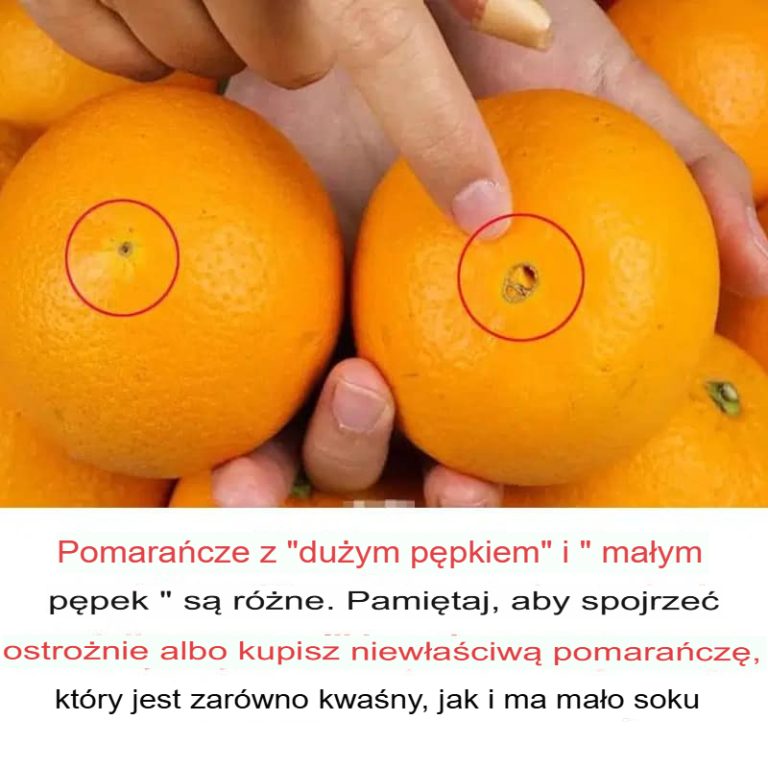 Różnica między pomarańczami z „dużym pępkiem” a „małym pępkiem”