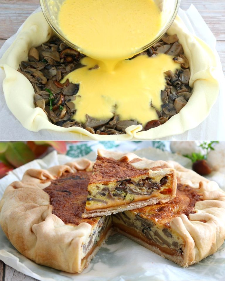 Quiche grzybowe: przepis na proste i smaczne pikantne ciasto