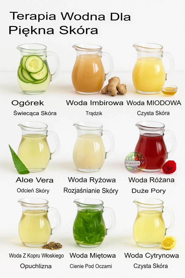 10 Niesamowitych Napojów Wodnych dla Pięknej Skóry