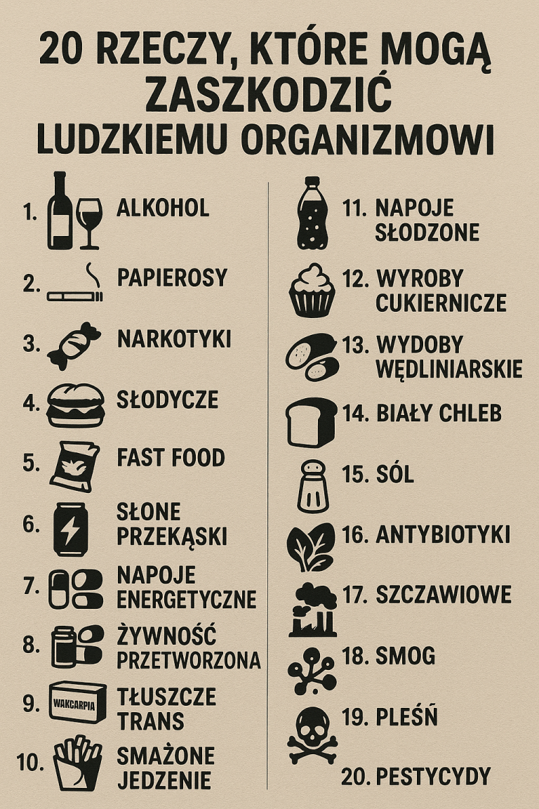 20 Najgroźniejszych Nałogów i Nawyków, Które Powoli Wyniszczają Twoje Ciało
