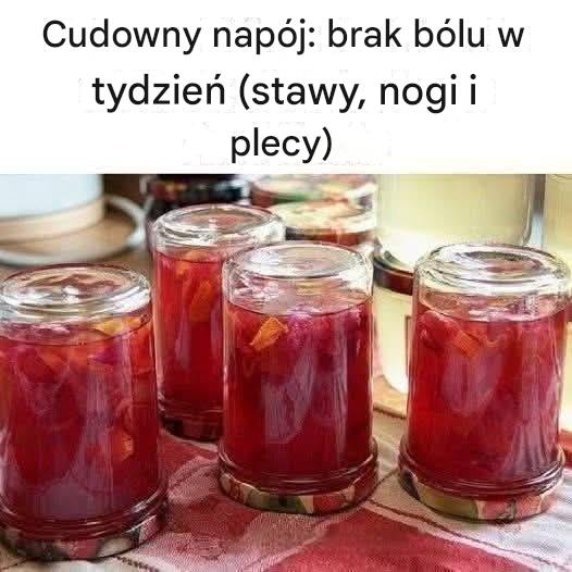 Cudowny napój: brak bólu w tydzień (stawy, nogi i plecy)
