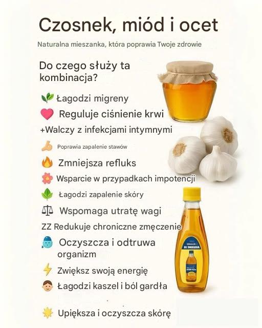 Miód i czosnek: korzyści i jak je przyjmować