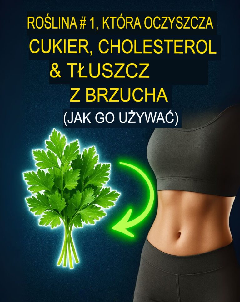 Roślina nr 1 oczyszczająca organizm z cukru, cholesterolu i tłuszczu z brzucha (jak ją stosować!)