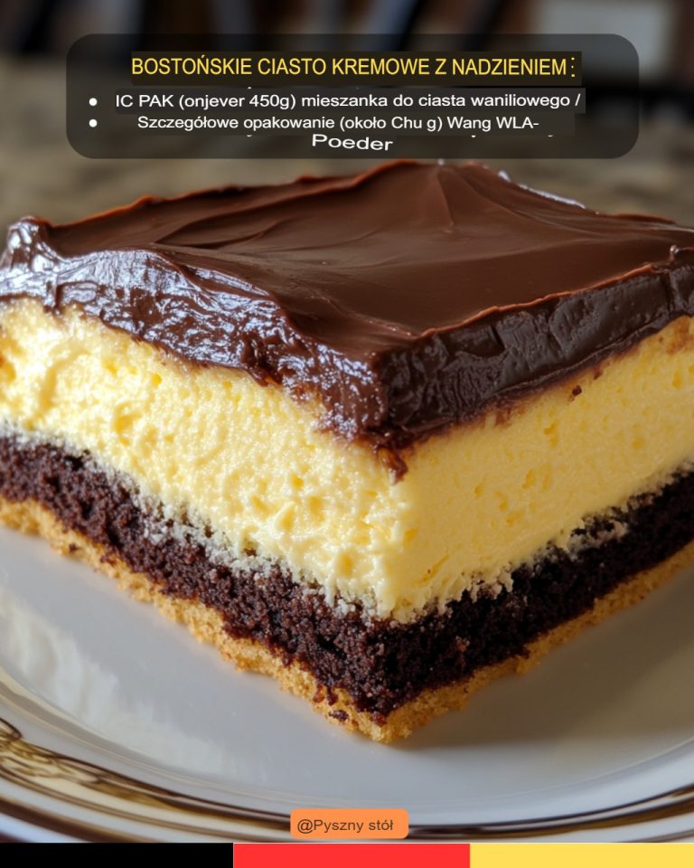 🍰 Ciasto Boston Cream Poke 🍰