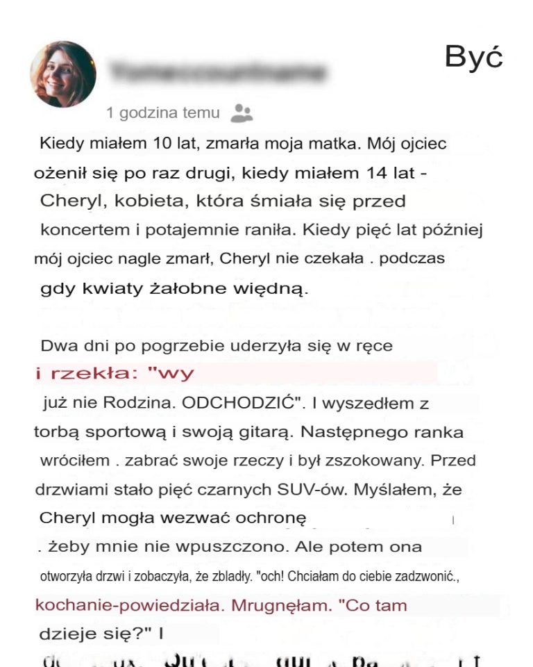 Moja teściowa wyrzuciła mnie z domu dwa dni po śmierci mojego ojca – następnego ranka pod jego domem pojawiły się SUV-y
