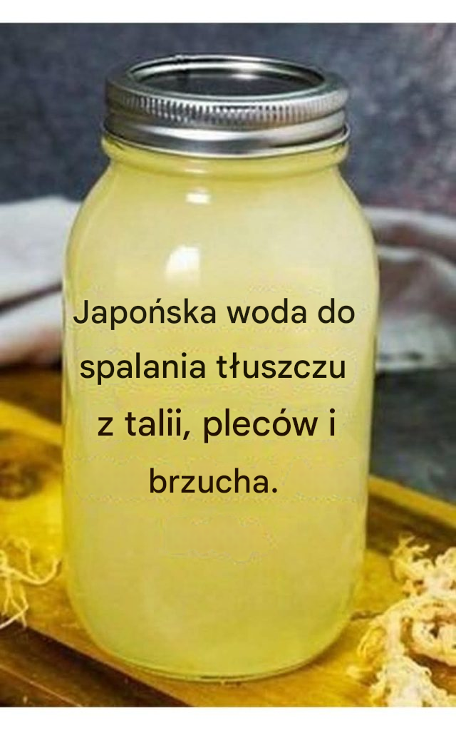 Japońska woda spalająca cały tłuszcz z brzucha, pleców i brzucha