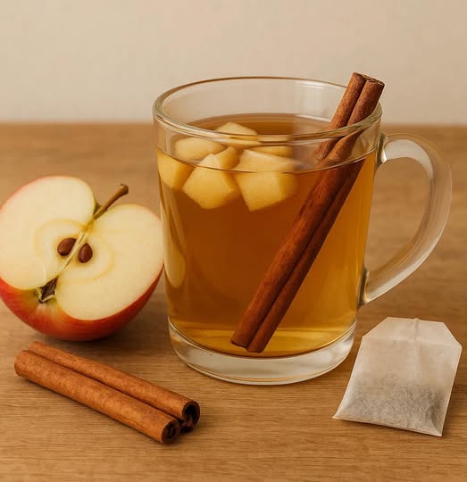 Herbata jabłkowo-cynamonowo-rumiankowa: łagodzi nadkwasotę i zgagę oraz zmniejsza wzdęcia brzucha.