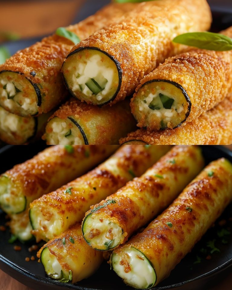 Chrupiące cygara z cukinii z serem feta i mozzarellą: przepis na pyszne i lekkie danie