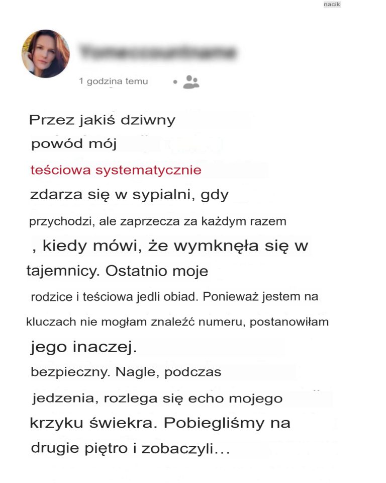 Moja teściowa chciała przeszukać mój pokój, ale zaczęła krzyczeć i poczuła się upokorzona…