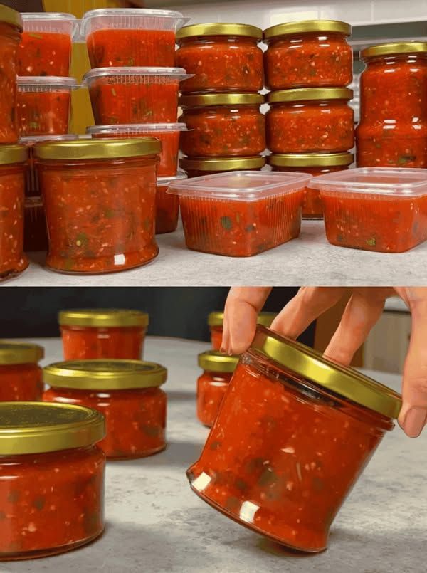 Uniwersalny sos pomidorowy do zimowego makaronu: robię go dużo, bo szybko się go zjada. Ten sos jest pyszny i aromatyczny!