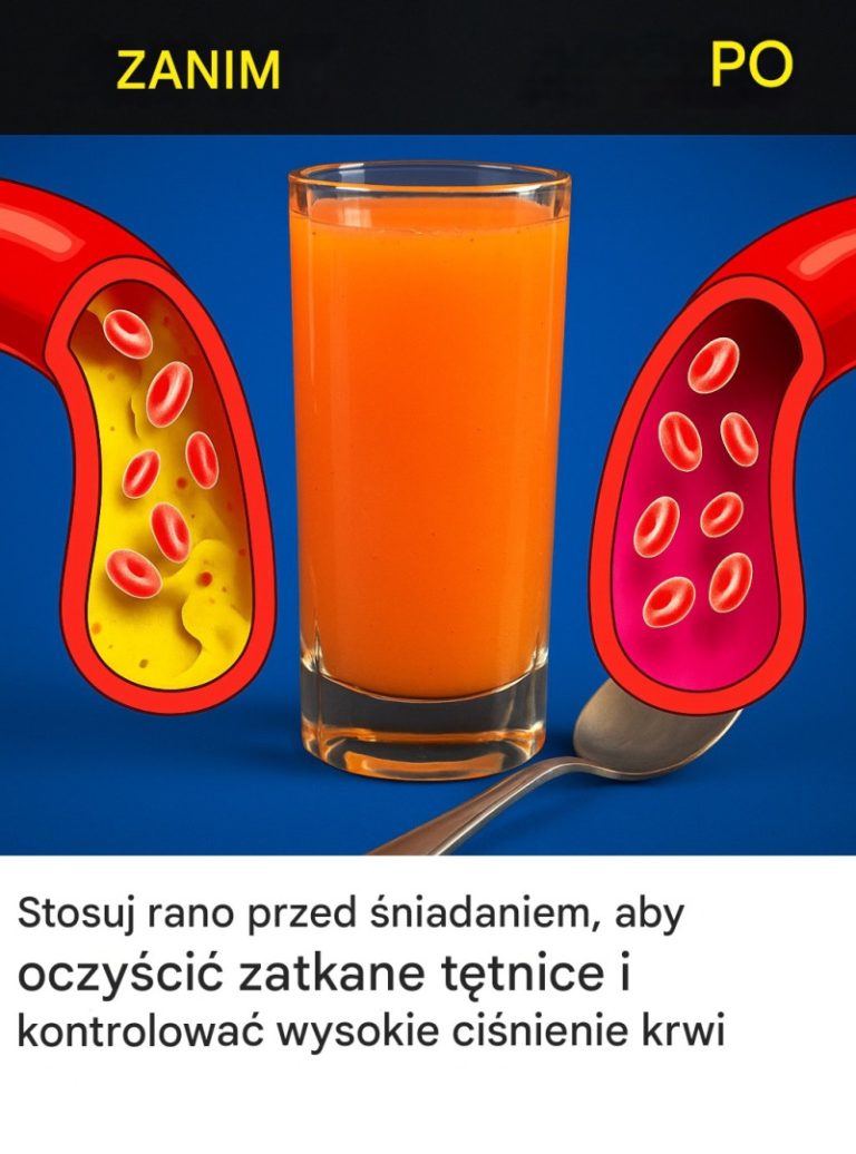 Stosuj rano przed śniadaniem, aby oczyścić zatkane tętnice i kontrolować wysokie ciśnienie krwi