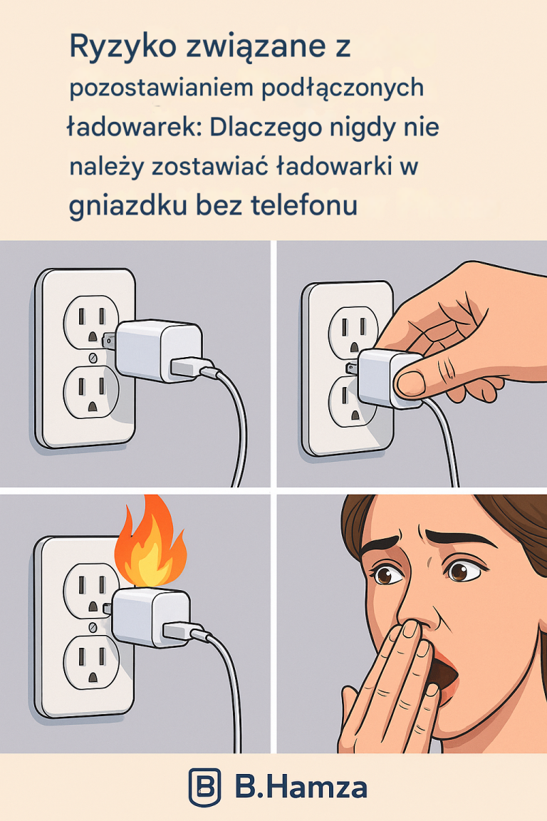 Ryzyko związane z pozostawianiem podłączonych ładowarek: Dlaczego nigdy nie należy zostawiać ładowarki w gniazdku bez telefonu