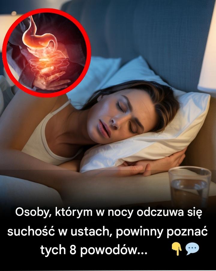 Osoby, którym w nocy podczas snu odczuwa się suchość w ustach, powinny znać 8 powodów