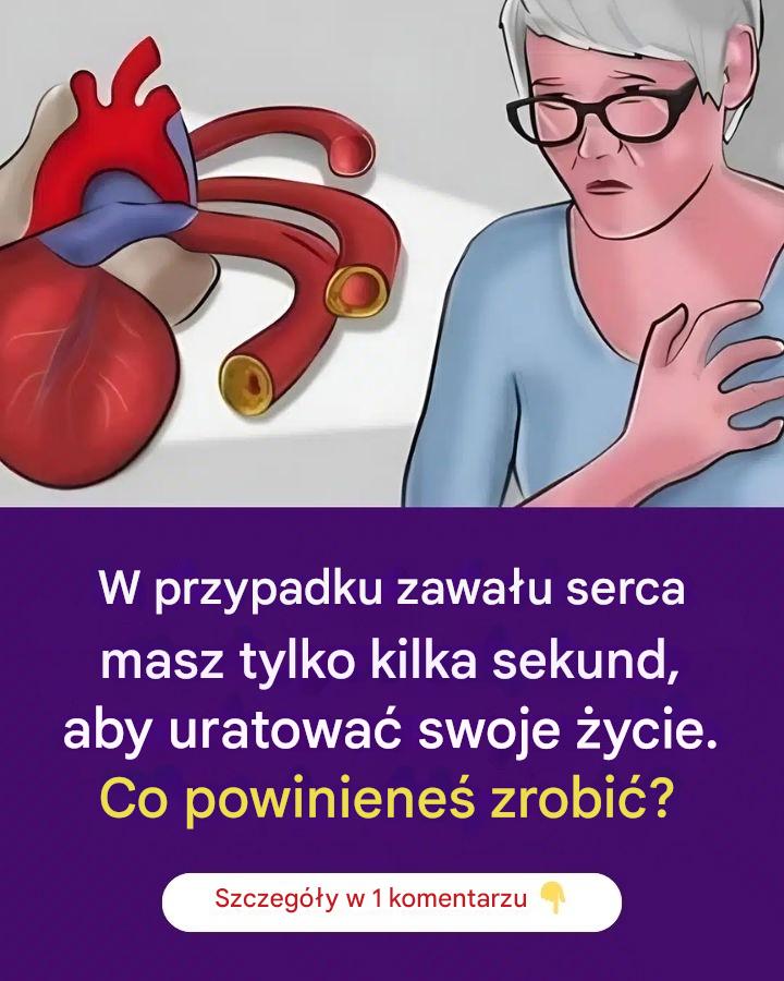 W przypadku zawału serca, każda chwila jest kluczowa. Chociaż takie incydenty nie zdarzają się każdemu, przygotowanie i wiedza, jak reagować, mogą uratować życie. Równie ważne jest przyjęcie prostych, codziennych nawyków, które sprzyjają zdrowiu serca, nie powodując niepotrzebnego stresu.  Natychmiastowe działanie: co zrobić przy pierwszym znaku Zawały serca mogą nadejść bez ostrzeżenia. Niezależnie od tego, czy przytrafią się Tobie, czy komuś w pobliżu, Twoja pierwsza reakcja jest kluczowa.  Natychmiast wezwij pomoc medyczną. Szybka interwencja specjalisty jest kluczowa dla przeżycia.  Podczas oczekiwania spróbuj wykonać głęboki, mocny kaszel.  Tak, może to zabrzmieć zaskakująco, ale głęboki i mocny kaszel po głębokim oddechu może pomóc utrzymać przepływ krwi i dotlenienie mózgu i serca do czasu przybycia pomocy. Chociaż metoda ta nie zastępuje opieki medycznej, może przynieść krótkotrwałe, ale znaczące korzyści.  Codzienne nawyki dla zdrowszego serca   Ochrona serca nie wymaga radykalnej zmiany stylu życia. Drobne, systematyczne działania mogą znacząco przyczynić się do poprawy zdrowia układu sercowo-naczyniowego.  1. Jedz produkty przyjazne dla serca Postaw na dietę bogatą w świeże warzywa, owoce, błonnik i produkty pełnoziarniste. Ogranicz spożycie tłuszczów nasyconych, które podnoszą poziom złego cholesterolu (LDL), i włącz do nich zdrowe tłuszcze, takie jak kwasy omega-3, oliwa z oliwek i tłuste ryby. Dieta korzystna dla serca ma również tę zaletę, że poprawia nastrój.  2. Bądź aktywny fizycznie