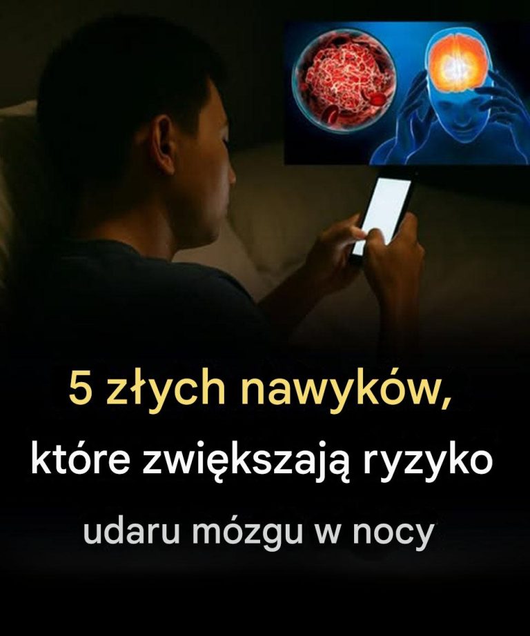 5 złych nawyków, które zwiększają ryzyko udaru mózgu w nocy