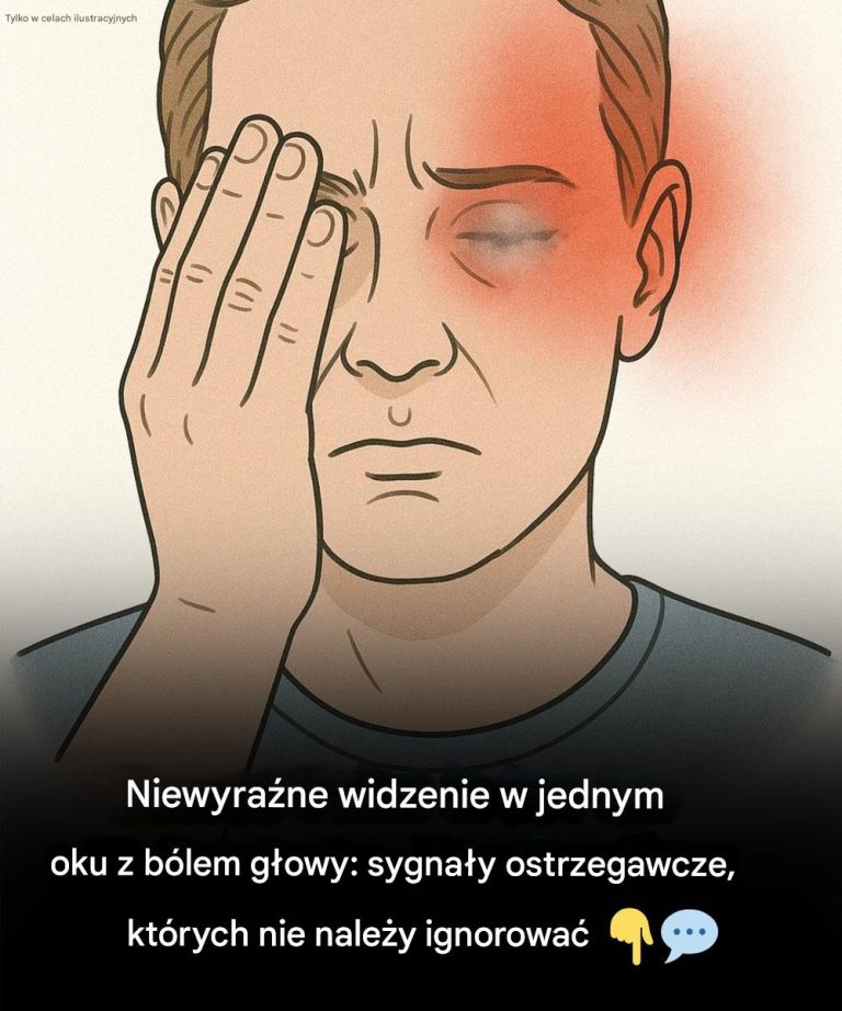 Niewyraźne widzenie w jednym oku i ból głowy