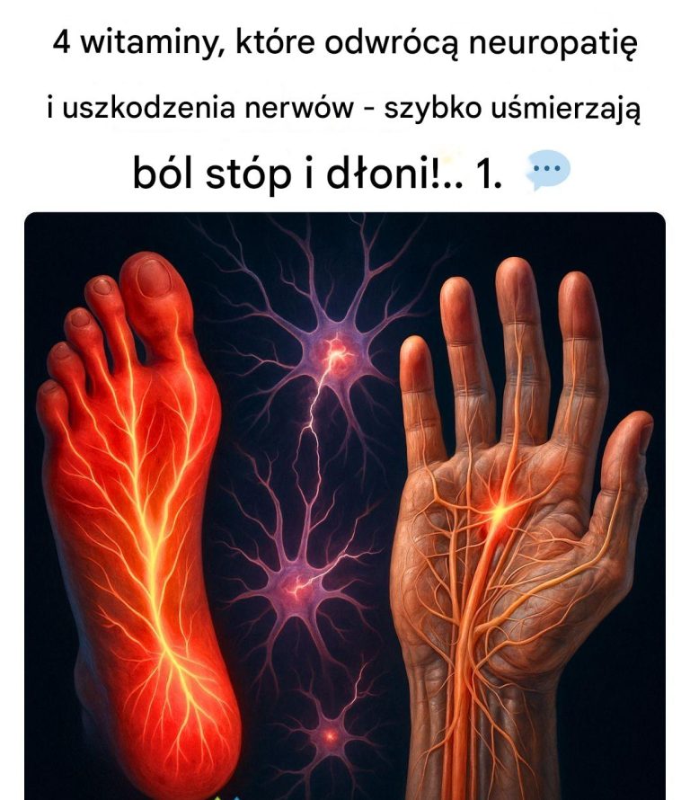 4 witaminy, które odwrócą neuropatię i uszkodzą nerwy – szybko ukoją ból stóp i dłoni!