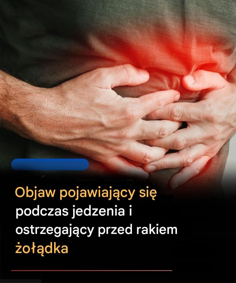 Objaw pojawiający się podczas jedzenia i ostrzegający przed rakiem żołądka