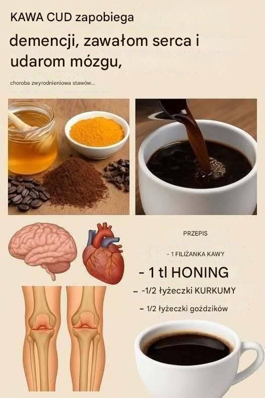 Cudowna kawa zapobiega demencji, zawałom serca i udarom mózgu, chorobie zwyrodnieniowej stawów… przepis