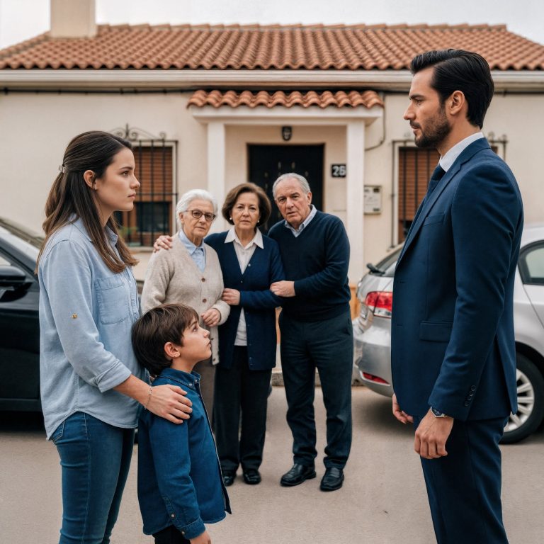 Wychowywałam syna samotnie przez dziesięć lat, podczas gdy rodzice ze mnie kpili, aż pewnego dnia kilka luksusowych samochodów podjechało pod mój dom, a prawdziwy ojciec mojego syna wzruszył wszystkich do łez…  Przez dziesięć lat wychowywałam syna Daniela zupełnie sama. Miałam zaledwie dwadzieścia dwa lata, gdy zaszłam w ciążę, a ojciec – Julian – zniknął, zanim zdążyłam mu powiedzieć, że jestem w ciąży. Rodzice nigdy mi tego „wstydu” nie wybaczyli. Nie było roku, żeby nie przypominali mi drwinami i aluzjami, że „nikt nie chciałby zmęczonej kobiety” albo że „to dziecko nie będzie miało przyszłości”. Znosiłam ten ból w milczeniu, ale każde słowo przebijało mnie jak drzazga.  A jednak Daniel wyrósł na silnego, inteligentnego i wrażliwego. Już w bardzo młodym wieku przejawiał dojrzałość wykraczającą poza jego wiek.  „Nie martw się, mamo, pewnego dnia kupię ci duży dom i nie będziesz musiała już nikogo słuchać” – mawiał, a jego oczy zdawały się wszystko rozumieć. Te słowa jednocześnie mnie łamały i odbudowywały.  Mieszkaliśmy w małym, skromnym domu na obrzeżach miasta. Moi rodzice, którzy mieszkali w domu obok, wykorzystywali każdą okazję, żeby przypominać mi, że moje życie to istna katastrofa. Ojciec często śmiał się, widząc Daniela czytającego lub piszącego.  „Ten dzieciak myśli, że będzie kimś ważnym, ha!” – mawiał. Wzięłam głęboki oddech i zachowałam spokój dla dobra syna.  Wszystko zmieniło się pewnego niedzielnego popołudnia.  Prałam, gdy usłyszałam ryk silników. Pomyślałam, że to po prostu jacyś bogaci sąsiedzi, którzy znowu przejeżdżają obok, nawet się nie rozglądając. Ale potem silniki zgasły tuż przed moim domem, jeden po drugim: trzy nieskazitelne, czarne luksusowe samochody, takie, jakie widywałam tylko w telewizji. Mama natychmiast wyszła z domu z szeroko otwartymi ustami. Ojciec zmarszczył brwi, jakby ktoś mu przeszkadzał.  Z samochodów wysiedli mężczyźni w garniturach, trzymając krótkofalówki. Rozglądali się z profesjonalną, wręcz wojskową miną. Serce zaczęło mi bić szybciej. Daniel wysiadł za mną, zaciekawiony.  Wtedy wydarzyło się coś, czego nigdy nie zapomnę.  Drzwi pierwszego samochodu otworzyły się i powoli wysiadł z niego wysoki, elegancki mężczyzna o surowej twarzy. Miał lekko siwiejące skronie i władczą postawę. Kiedy podniósł wzrok i nasze spojrzenia się spotkały, poczułam się, jakby czas się zatrzymał.  „Laura…” powiedział łamiącym się głosem.  Mama wydała z siebie stłumiony krzyk. Ojciec cofnął się o krok.  Zajęło mi kilka sekund, zanim zareagowałam, ale w końcu go rozpoznałam.  To był Julián. Ojciec mojego syna.  I nie przyjechał sam.  Kiedy zobaczył Daniela, mężczyzna zamarł całkowicie. Jego oczy napełniły się łzami, których nawet nie próbował ukryć.  „Boże… on jest taki do mnie podobny” – wyszeptał. „Laura, przyszedłem po ciebie. Przez cały ten czas… to wszystko było błędem. Pozwoliłem innym sobą manipulować. Nigdy nie powinienem był zniknąć”.  Matka otworzyła usta, żeby z niego zadrwić… ale nie wydobył się z nich żaden dźwięk.  Cisza stała się ciężka, wręcz dusząca.  Nie wiedziałam jeszcze, że prawdziwa burza