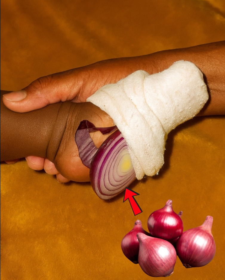 Zaskakujący środek z czerwonej cebuli na kaszel i zatkany nos w nocy