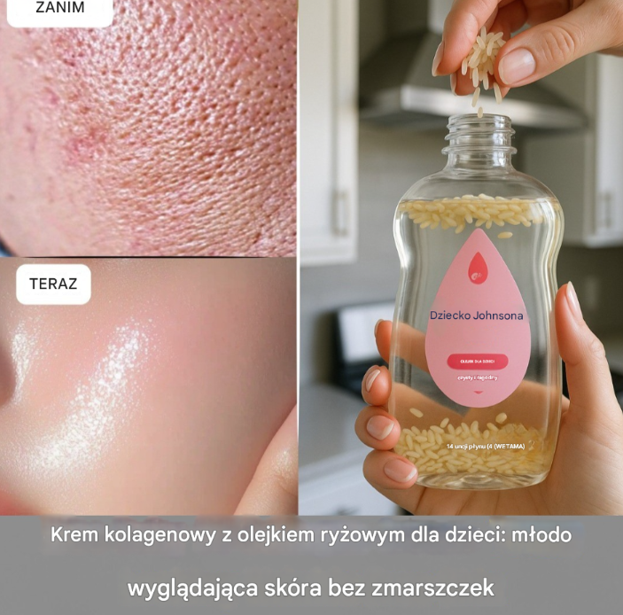 Krem kolagenowy z olejkiem ryżowym dla dzieci: młodo wyglądająca skóra bez zmarszczek