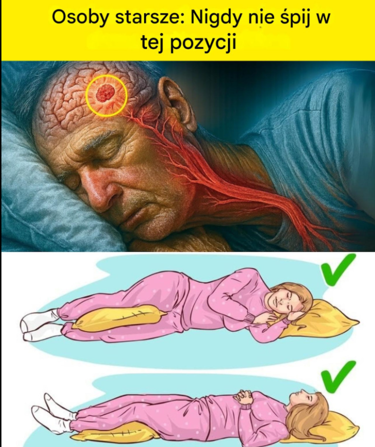 Osoby starsze: Taka pozycja podczas snu zwiększa ryzyko udaru mózgu