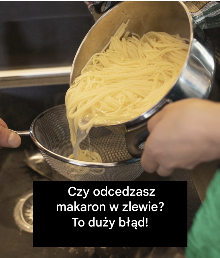 Oto dlaczego nigdy nie należy odcedzać makaronu w zlewie