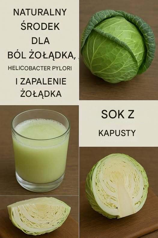 Sok z kapusty: delikatny środek na problemy żołądkowe