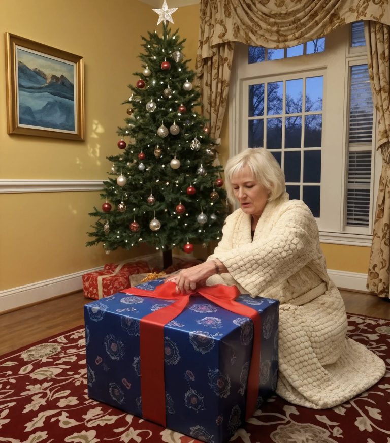 Moja teściowa potajemnie otworzyła prezent świąteczny przeznaczony dla mnie, ale gdy podniosła wieczko, to co było w środku, zbladła.