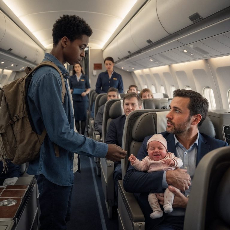 Dziecko miliardera nie przestawało płakać w samolocie — dopóki biedny, czarnoskóry chłopiec nie zrobił czegoś nie do pomyślenia…