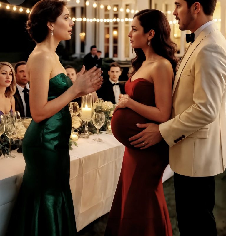 Mój mąż przybył na rodzinną kolację ze swoją ciężarną kochanką, ale nie spodziewał się, że czekałam na niego z dokumentami.