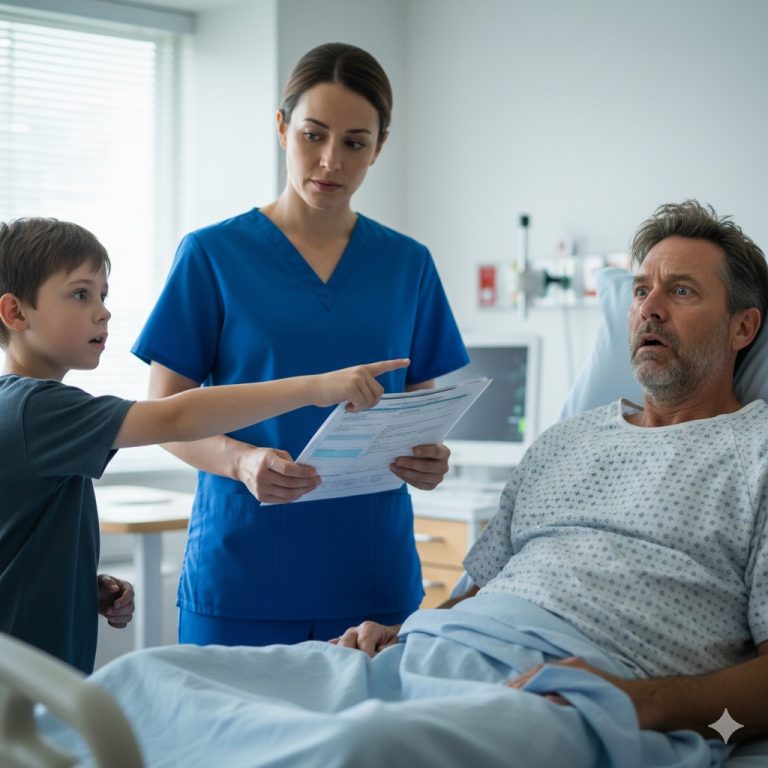 „Uważaj! Nie ufaj mu! On nie jest pacjentem w tym pokoju, on…” — krzyknął chłopiec w szpitalu do miliardera, a prawda, która się z tego wydobyła, zszokowała wszystkich…