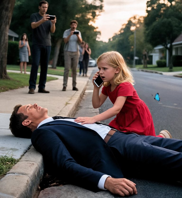 Stracił wszystko i upadł na ulicy — aż do czasu, gdy mała dziewczynka w czerwonej sukience uratowała mu życie