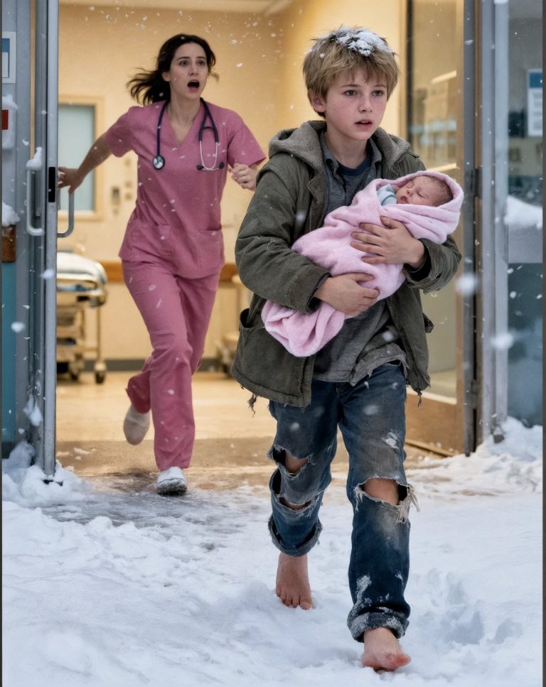 Siedmioletni chłopiec pokryty siniakami wszedł na oddział ratunkowy, niosąc na rękach swoją młodszą siostrę — a to, co powiedział, złamało wszystkim serca…