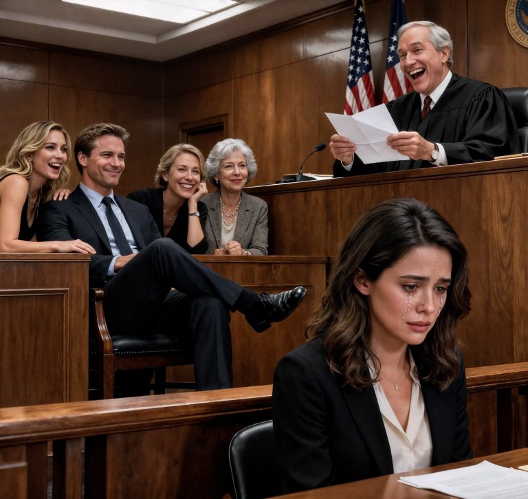 Na rozprawie rozwodowej mój mąż siedział po turecku, zadowolony z siebie: „Nigdy więcej nie tkniesz moich pieniędzy”. Jego kochanka wtrąciła: „Zgadza się, kochanie”. Jego matka zadrwiła: „Ona nie zasługuje na ani grosza”. Sędzia otworzył list, który wysłałam przed rozprawą, przeczytał go przez kilka sekund… a potem wybuchnął śmiechem. Przechylił głowę i mruknął: „Och… to ciekawe”. Ich twarze natychmiast zbladły. Nie mieli pojęcia… że ten list już położył kres ich małej zabawie.