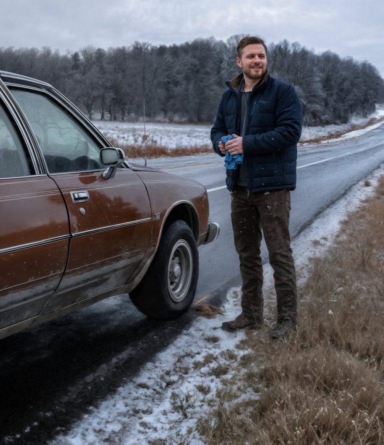 Pomogłem starszemu małżeństwu, które złapało gumę na autostradzie – tydzień później moje życie całkowicie się zmieniło.