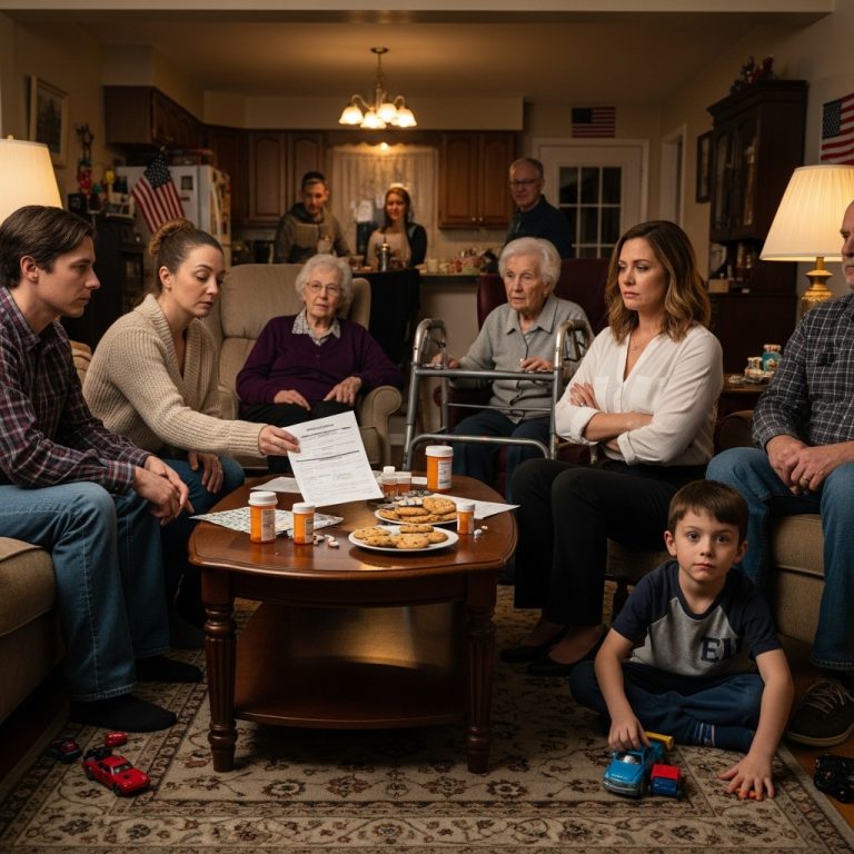 Moja szwagierka nazwała mnie „niewdzięczną” na Boże Narodzenie — więc położyłam fakturę za opiekę domową na stoliku kawowym w Columbus w stanie Ohio