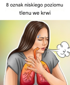8 ostrzegawczych objawów niskiego poziomu tlenu we krwi..zobacz więcej