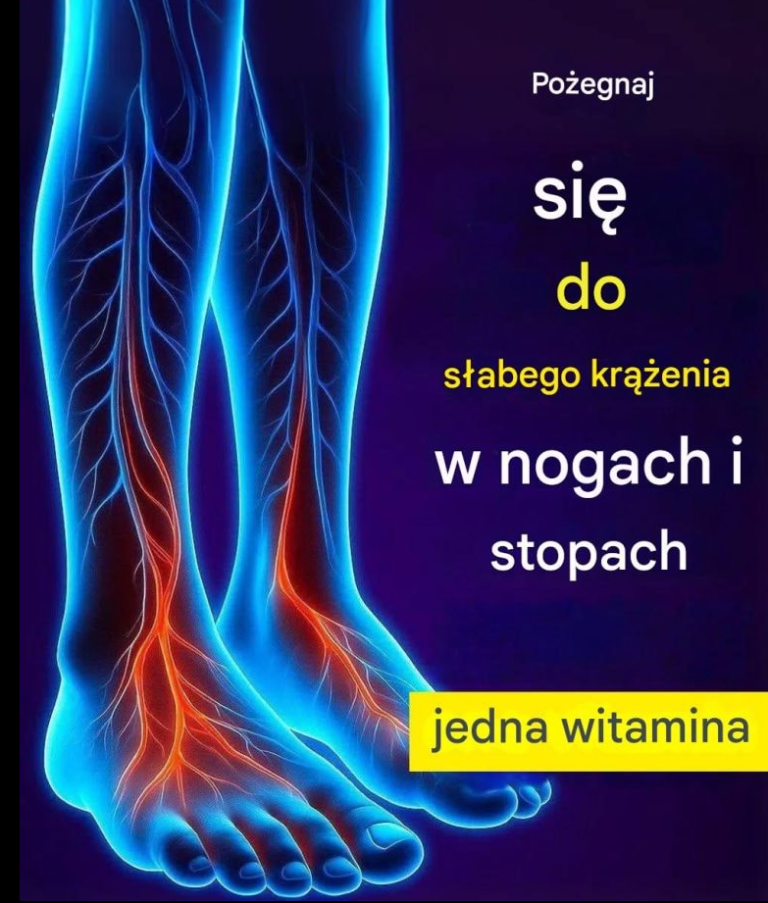 Najlepsza witamina eliminująca problemy ze słabym krążeniem w nogach i stopach.