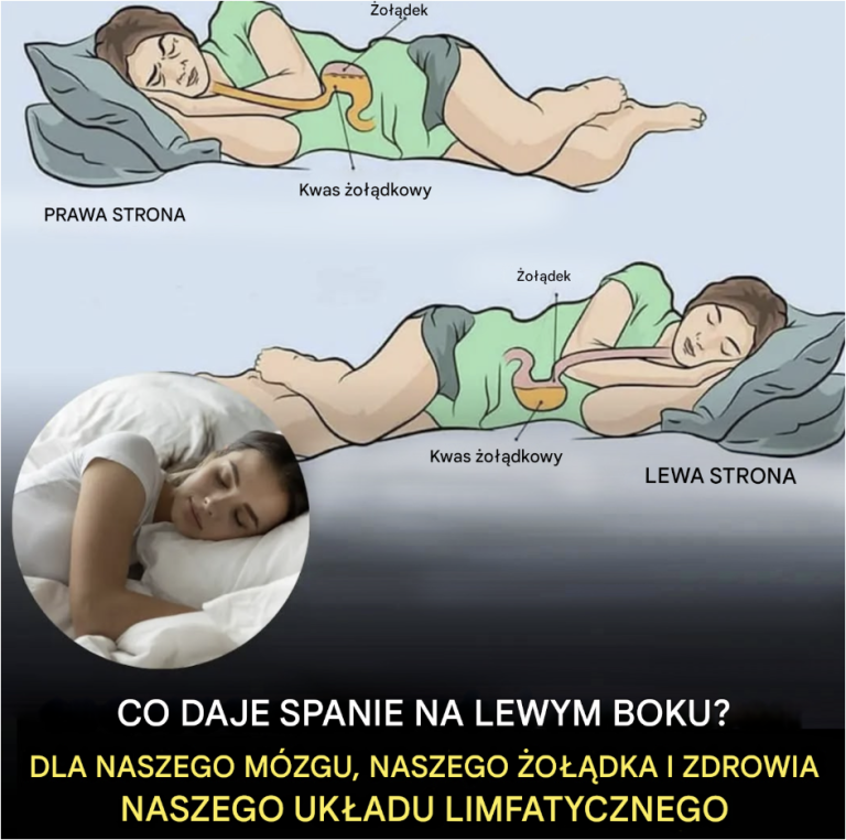 Oto, jaki wpływ na mózg, żołądek i układ glimfatyczny ma spanie na lewym boku