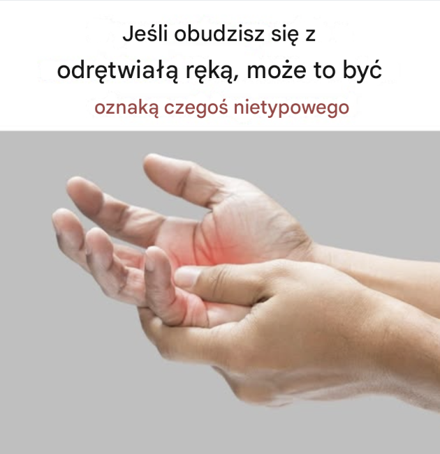 Obudzenie się z drętwieniem ręki: co to może oznaczać