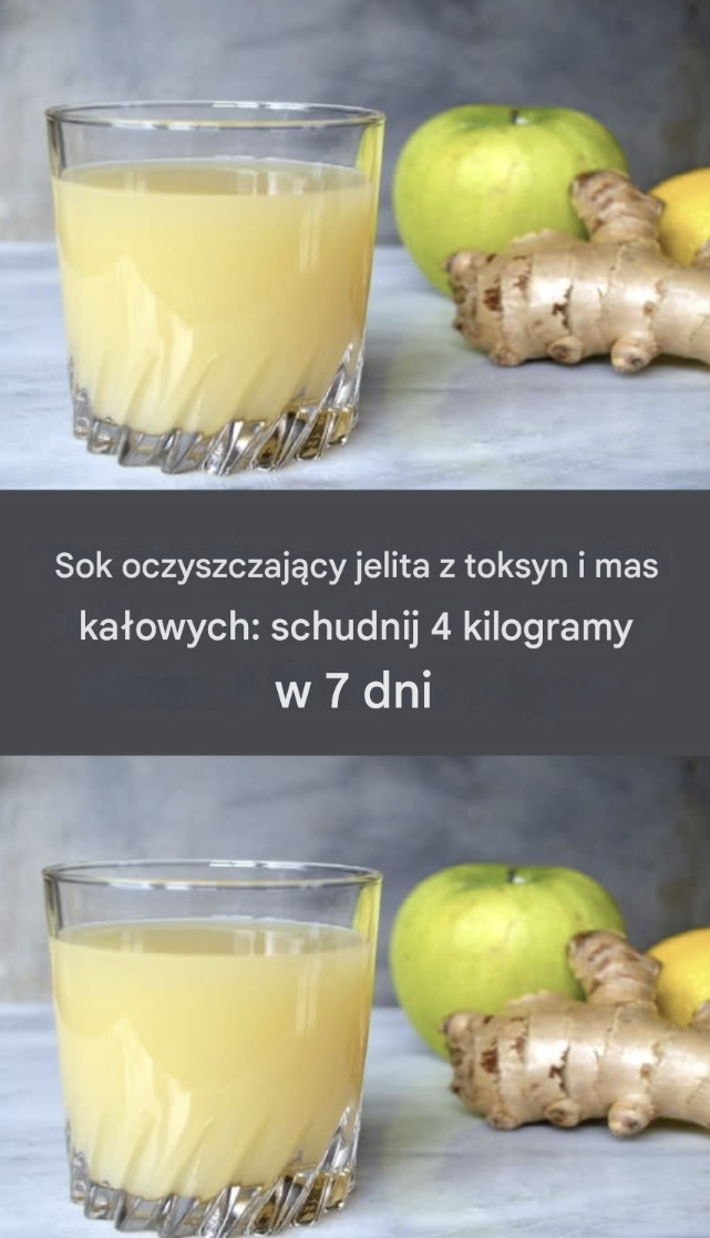 Sok oczyszczający jelita z toksyn i mas kałowych: pozwala schudnąć 4 kilogramy w ciągu 7 dni