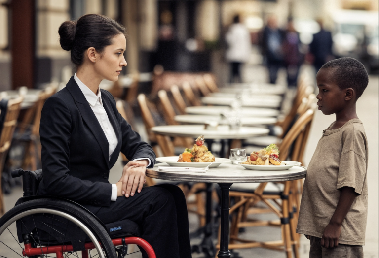 Biedny młody czarnoskóry chłopiec pyta sparaliżowaną milionerkę: „Czy mogę cię uzdrowić w zamian za twoje dobre uczynki?”. Ona się śmieje... i wszystko się zmienia.