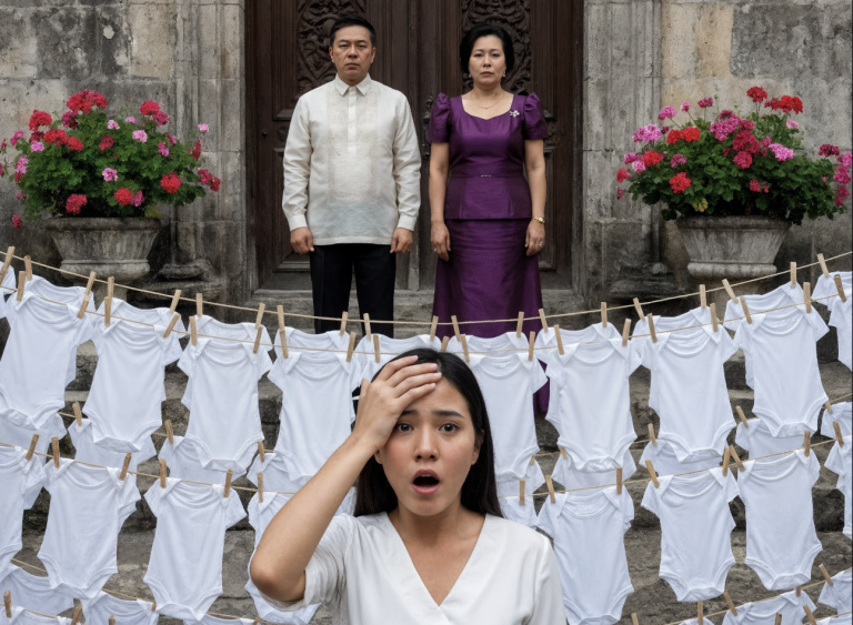 Mój mąż był w podróży służbowej, ale kiedy odwiedziłam teściów, byłam zaskoczona widokiem pieluszek dziecięcych rozwieszonych po całym podwórku.