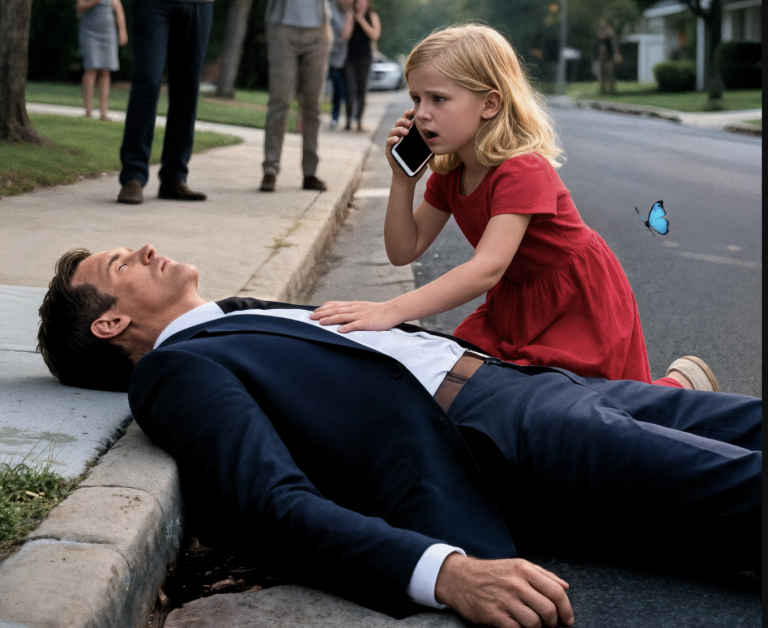 Stracił wszystko i upadł na ulicy — aż do czasu, gdy mała dziewczynka w czerwonej sukience uratowała mu życie.